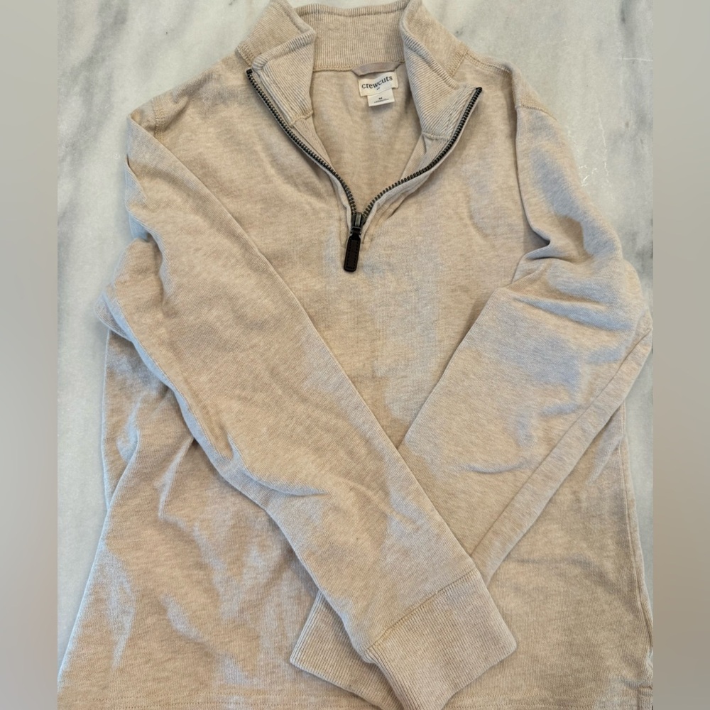 J. CREW ‘CrewCuts’ Boys Quarter Zip Pull Over - Size M